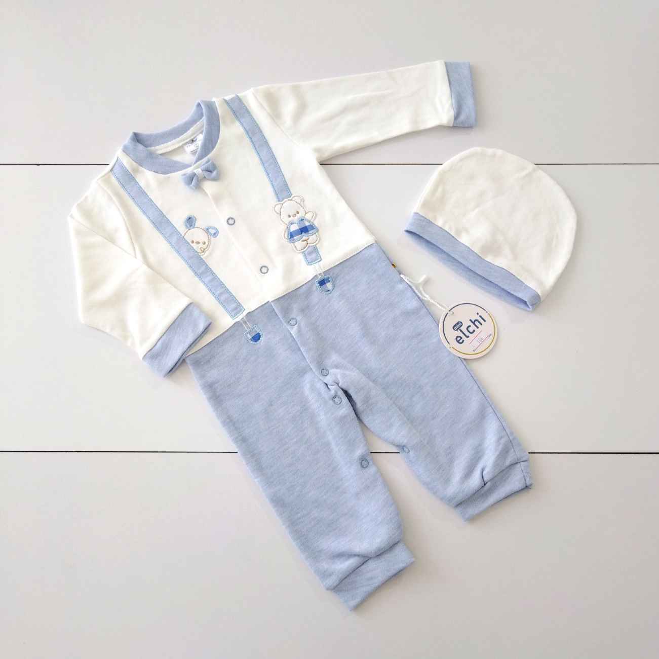 Price and Buy Baby Long Sleeve Jumpsuit Dapper Bunny Soft Cotton Romper_69023aa1302d7.jpeg Price and Buy Baby Long Sleeve Jumpsuit Dapper Bunny Soft Cotton Romper - Image 1