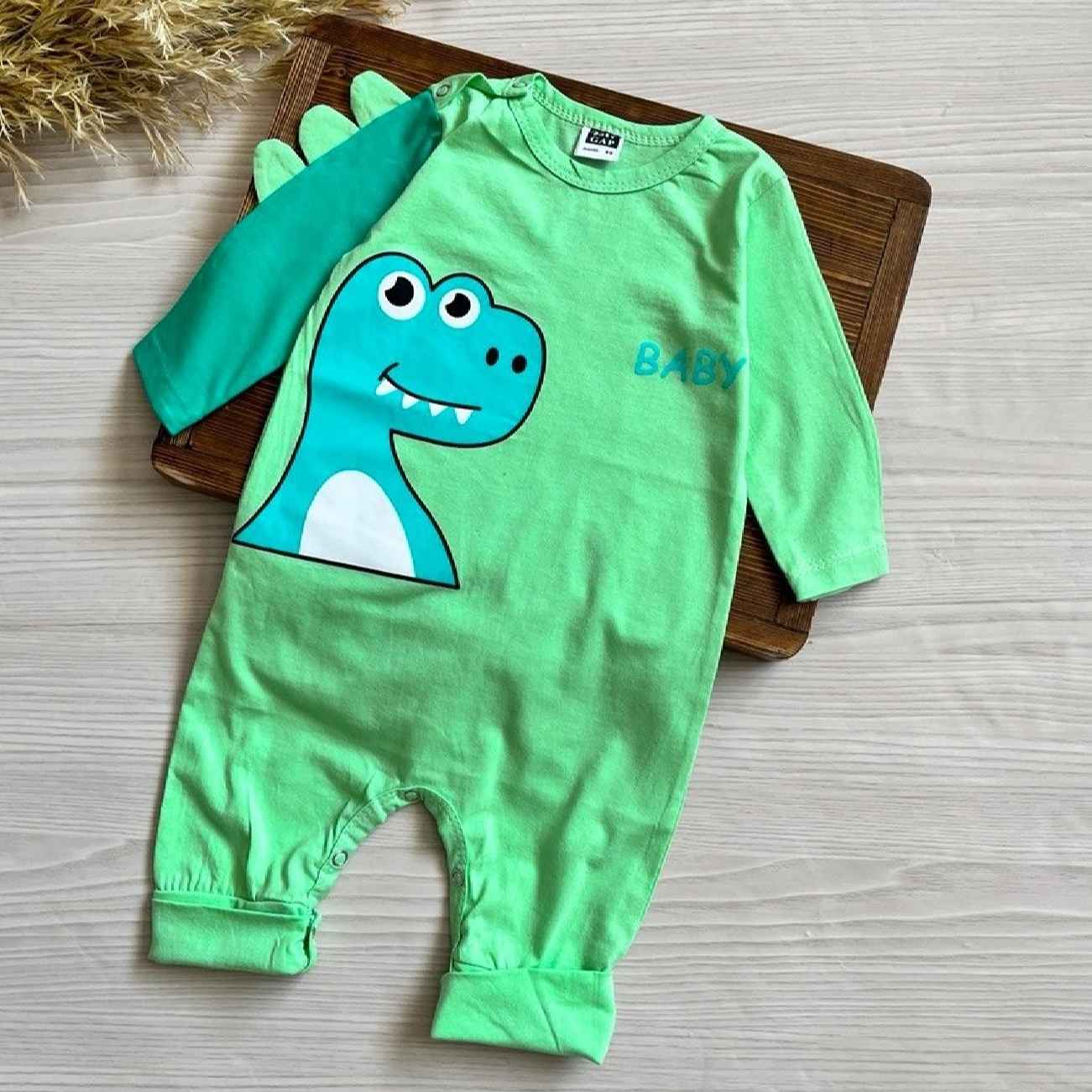 Price and Buy Baby Long Sleeve Jumpsuit with Dino-Mite Comfort Soft & Playful Romper_690239a0ba5d8.jpeg Price and Buy Baby Long Sleeve Jumpsuit with Dino-Mite Comfort Soft & Playful Romper - Image 1