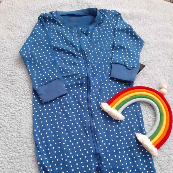 Price and Buy Baby Long Sleeve Jumpsuit with Dreamy Dots Ultra-Soft Polka Dot Romper
