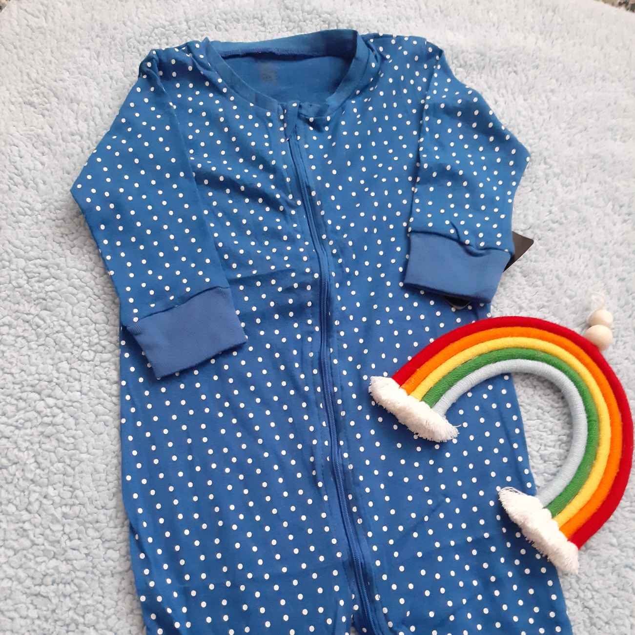 Price and Buy Baby Long Sleeve Jumpsuit with Dreamy Dots Ultra-Soft Polka Dot Romper_690239b6e2172.jpeg Price and Buy Baby Long Sleeve Jumpsuit with Dreamy Dots Ultra-Soft Polka Dot Romper - Image 1
