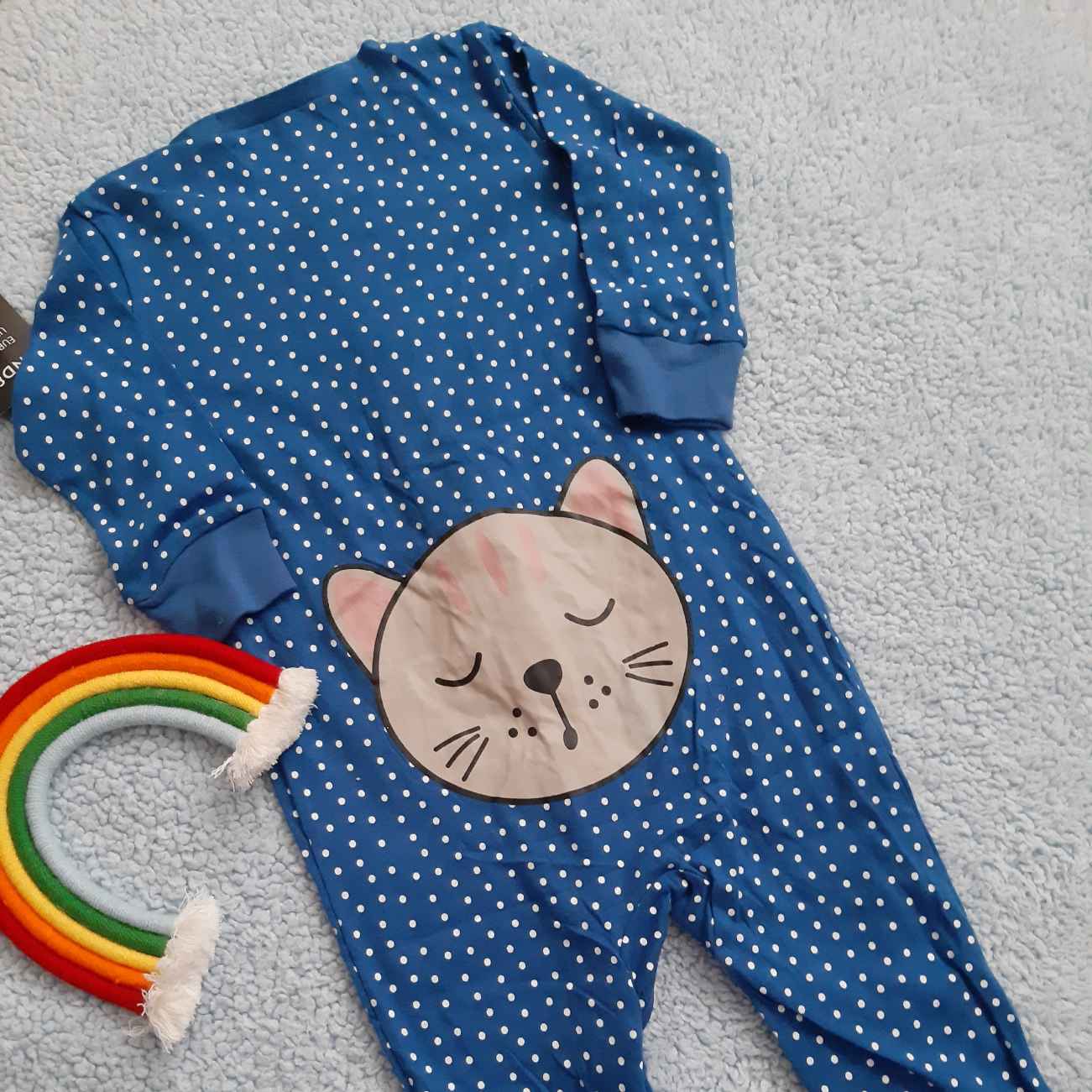 Price and Buy Baby Long Sleeve Jumpsuit with Dreamy Dots Ultra-Soft Polka Dot Romper_690239b95a4d6.jpeg Price and Buy Baby Long Sleeve Jumpsuit with Dreamy Dots Ultra-Soft Polka Dot Romper - Image 3