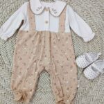 Price and Buy Baby Long Sleeve Jumpsuit with Floral Pattern