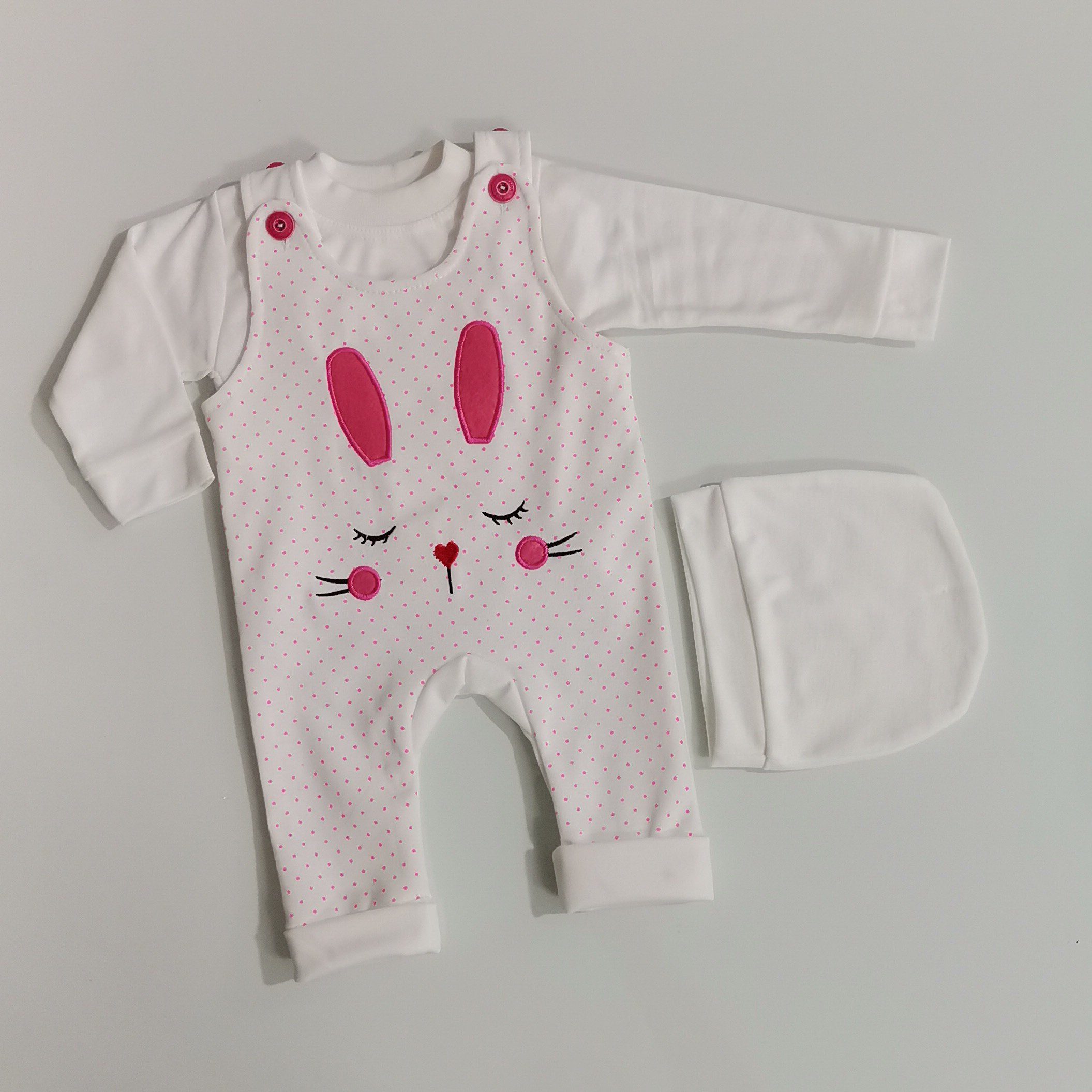 Price and Buy Baby Long Sleeve T-Shirt and Jumpsuit Rabbit Pattern_690261a46922f.jpeg Price and Buy Baby Long Sleeve T-Shirt and Jumpsuit Rabbit Pattern - Image 1