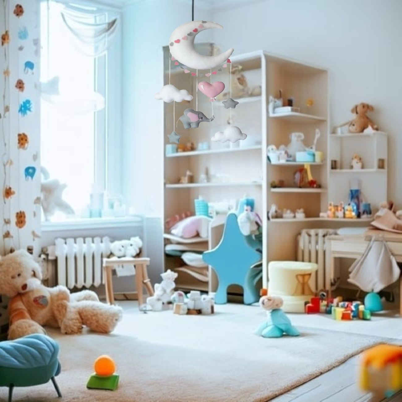 Price and Buy Baby Mobile – Perfect Nursery Decor for Infants with Elephant & Moon Design_69039e65d2eae.jpeg Price and Buy Baby Mobile – Perfect Nursery Decor for Infants with Elephant & Moon Design - Image 5