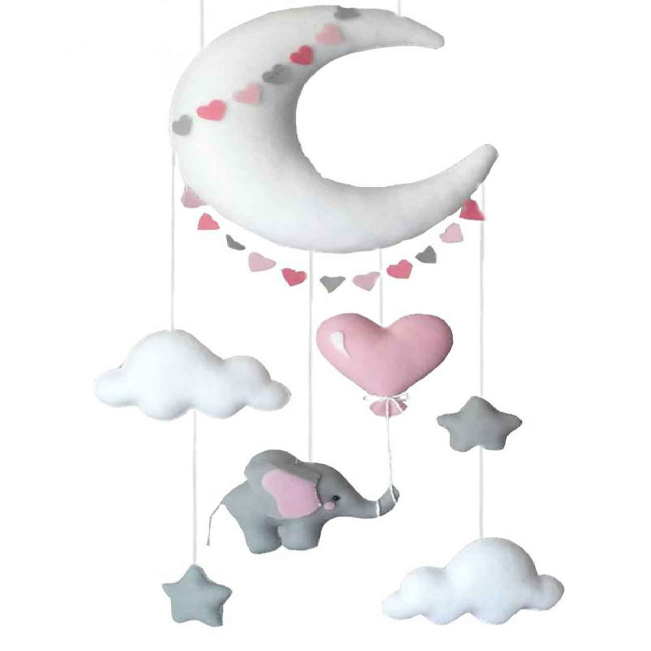 Price and Buy Baby Mobile – Perfect Nursery Decor for Infants with Elephant & Moon Design_69039e685f241.jpeg Price and Buy Baby Mobile – Perfect Nursery Decor for Infants with Elephant & Moon Design - Image 6