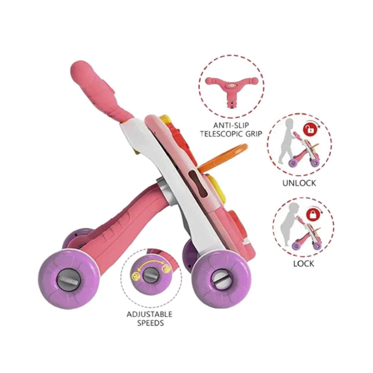 Price and Buy Baby Push Walker – Suitable for Safe First Steps & Confident Toddler Walking - Image 7