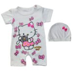 Price and Buy Baby Short Sleeve Jumpsuit and Hat Set Model Hello Kitty