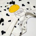 Price and Buy Baby Short Sleeve Jumpsuit and Hat Set with Cow Design - Image 3