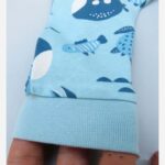 Price and Buy Baby Sporty Romper – Navy Blue with Whale Pattern in Cotton with Zipper - Image 3