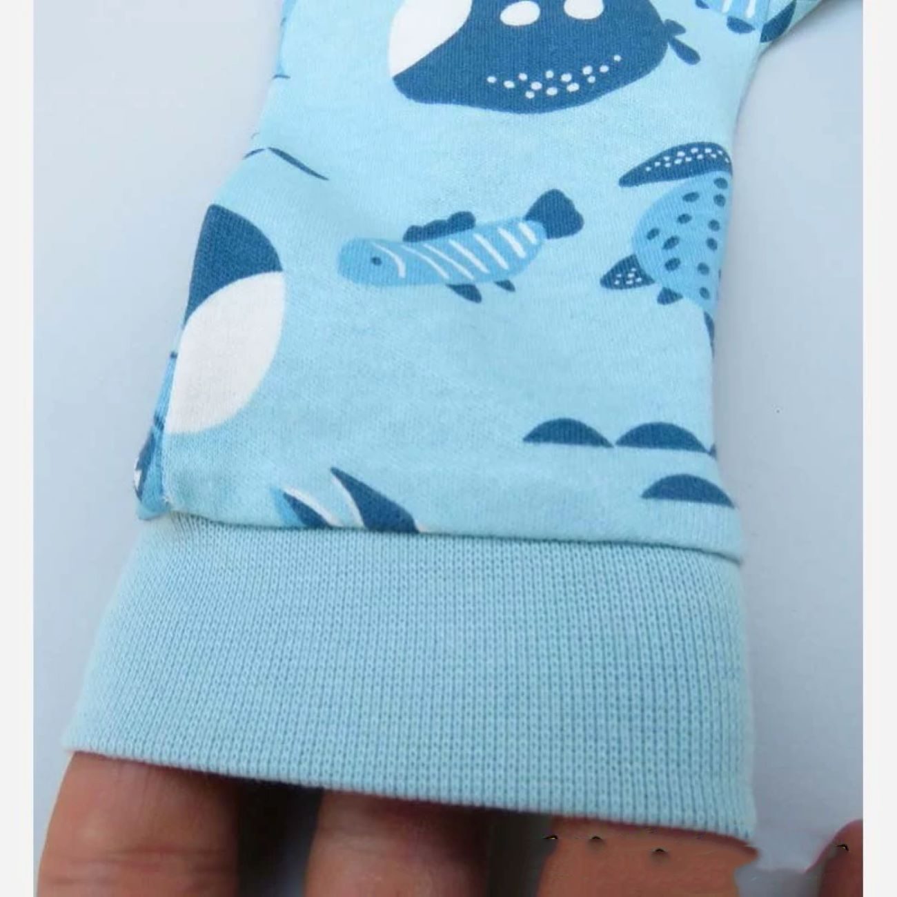 Price and Buy Baby Sporty Romper – Navy Blue with Whale Pattern in Cotton with Zipper_6902b3449e572.jpeg Price and Buy Baby Sporty Romper – Navy Blue with Whale Pattern in Cotton with Zipper - Image 3