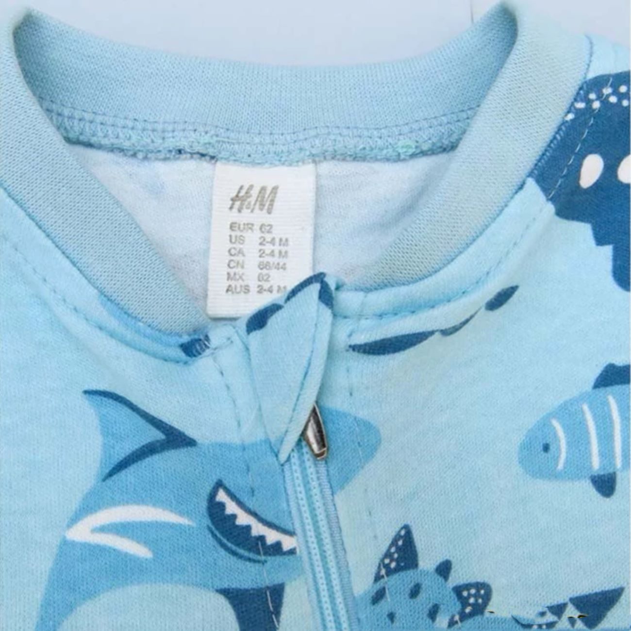 Price and Buy Baby Sporty Romper – Navy Blue with Whale Pattern in Cotton with Zipper_6902b3472b599.jpeg Price and Buy Baby Sporty Romper – Navy Blue with Whale Pattern in Cotton with Zipper - Image 4