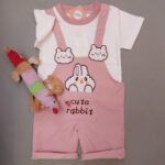 Price and Buy Baby T-shirt and Jumpsuit Set with Cute Rabbit Pattern