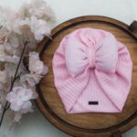 Price and Buy Baby Turban – Cute and Stylish Pink Bow Tie Style , Warm and Comfortable - Image 3