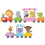 Price and Buy Baby Wooden Wall Sticker with Animal’s Train Design for Nursery Room