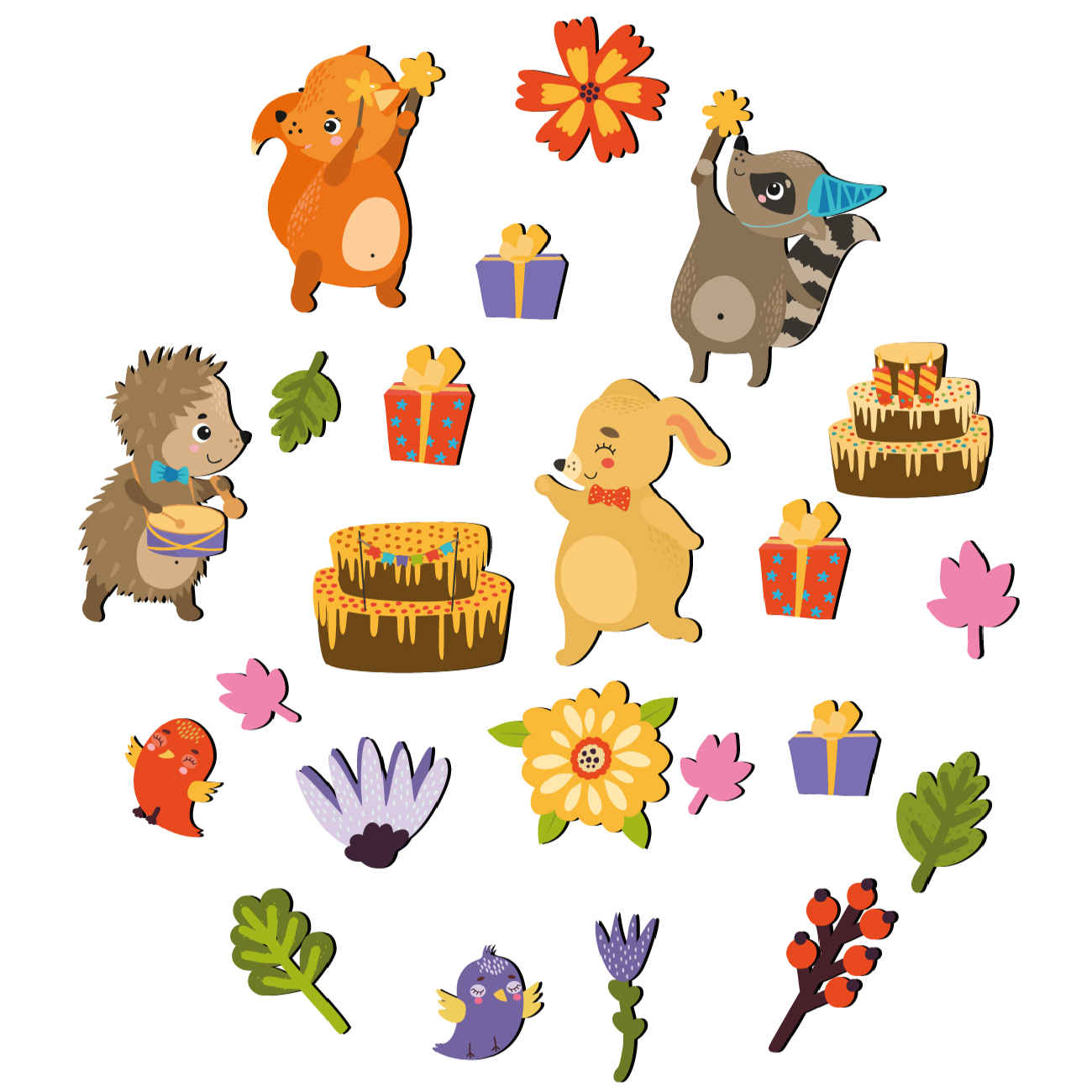 Price and Buy Baby Wooden Wall Sticker with Happy Animals Design for Nursery Room_68fff5f61aa99.jpeg Price and Buy Baby Wooden Wall Sticker with Happy Animals Design for Nursery Room - Image 1