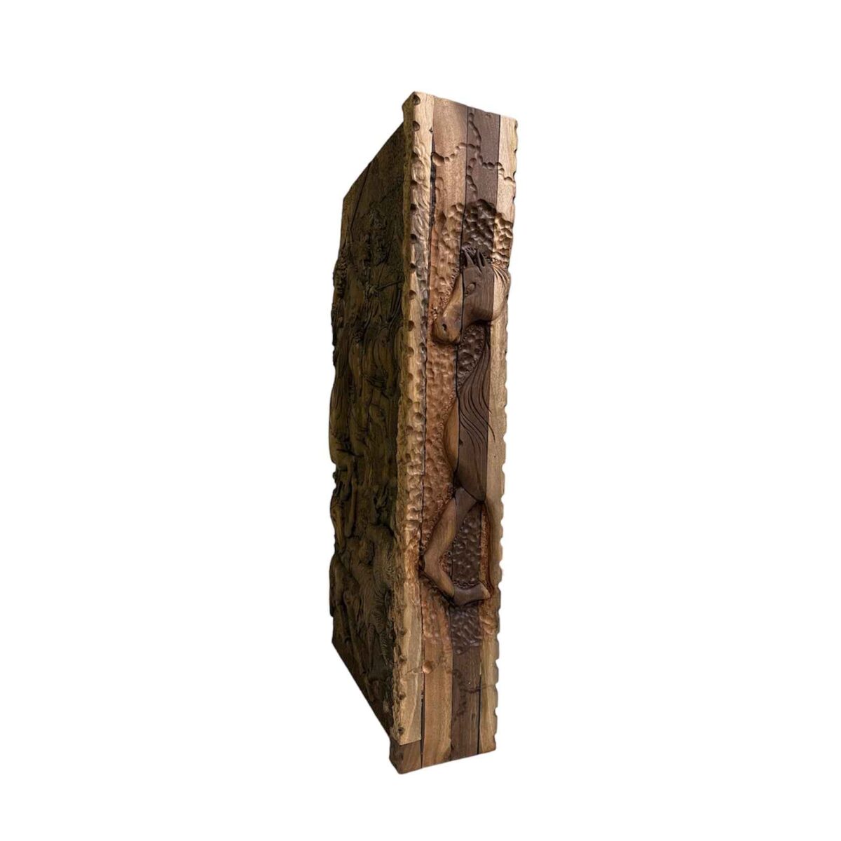 Price and Buy Backgammon Board Handcrafted with Apocalypse-themed Wood Carving - Image 4