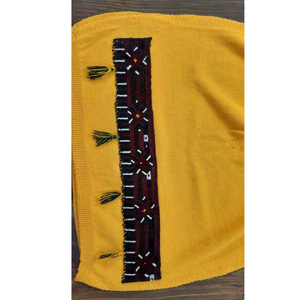 Price and Buy Balochi Embroidered Shawl for Women Yellow - Image 3