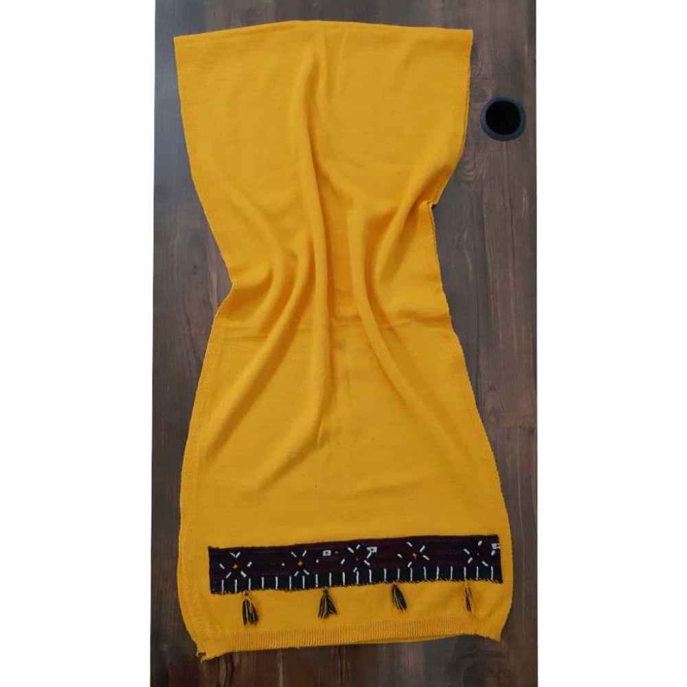 Price and Buy Balochi Embroidered Shawl for Women Yellow - Image 4