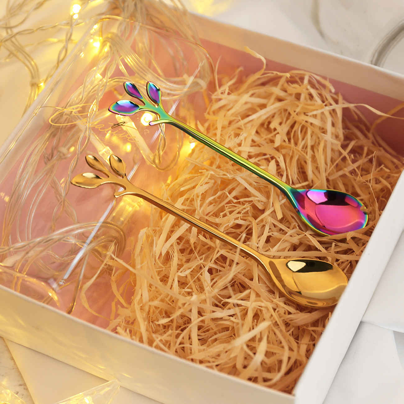Price and Buy Bar Spoon with Artisan Leaf Design Set of 2 Pieces - Image 4