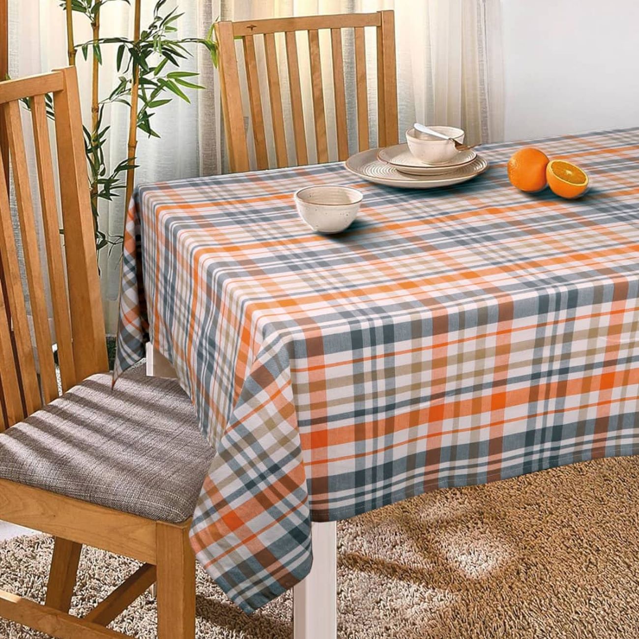 Price and Buy Bargh Lame Brand Cotton Tablecloth – Classic Checkered Pattern_69024cab87866.jpeg Price and Buy Bargh Lame Brand Cotton Tablecloth – Classic Checkered Pattern - Image 1
