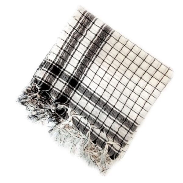 Price and Buy Baseej Checkered Keffiyeh Scarf – Arabic Headwrap for Sun & Sand Protection