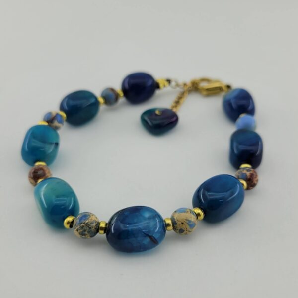 Price and Buy Beaded Bracelet for Women – Blue Agate & Turquoise Gemstones_68fd66ff2381d.jpeg Price and Buy Beaded Bracelet for Women – Blue Agate & Turquoise Gemstones