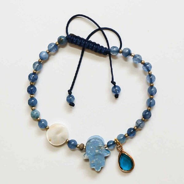 Price and Buy Beaded Bracelet for Women – Blue Hamsa Design_68fddf3f426bd.jpeg Price and Buy Beaded Bracelet for Women – Blue Hamsa Design
