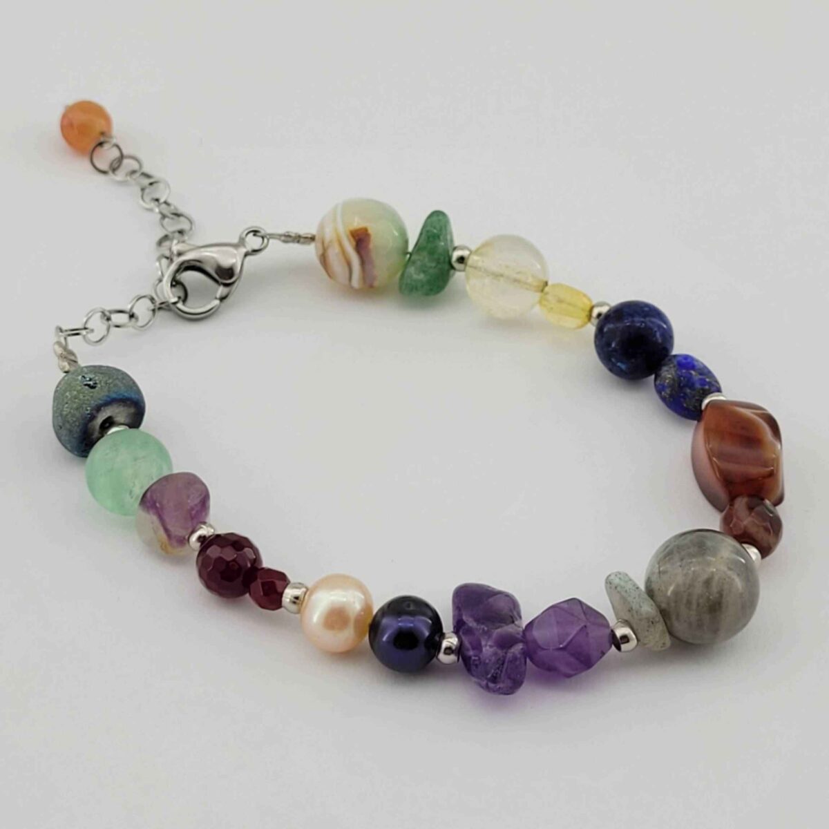 Price and Buy Beaded Bracelet for Women – Colorful Chakra Stones