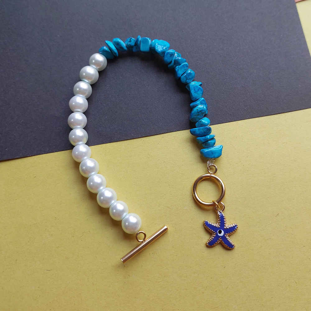 Price and Buy Beaded Bracelet for Women – Evil Eye Coral - Image 4