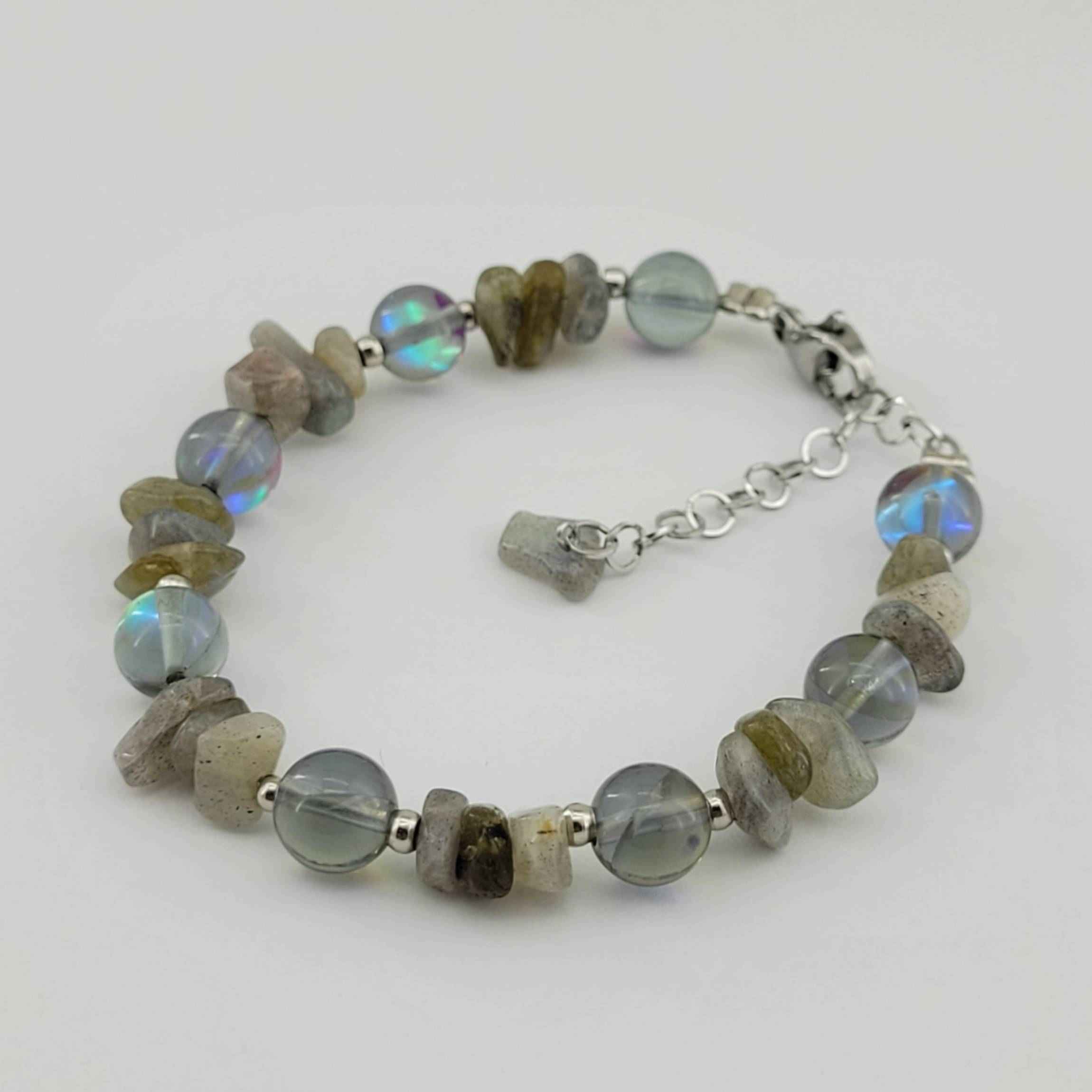 Price and Buy Beaded Bracelet for Women – Labradorite & Crystal Gemstones