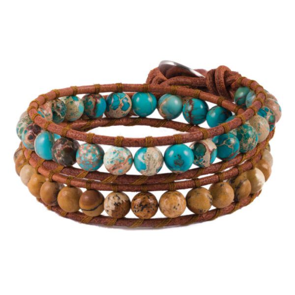 Price and Buy Beaded Bracelet for Women – Leather & Turquoise Design_68fc741fdac7f.jpeg Price and Buy Beaded Bracelet for Women – Leather & Turquoise Design