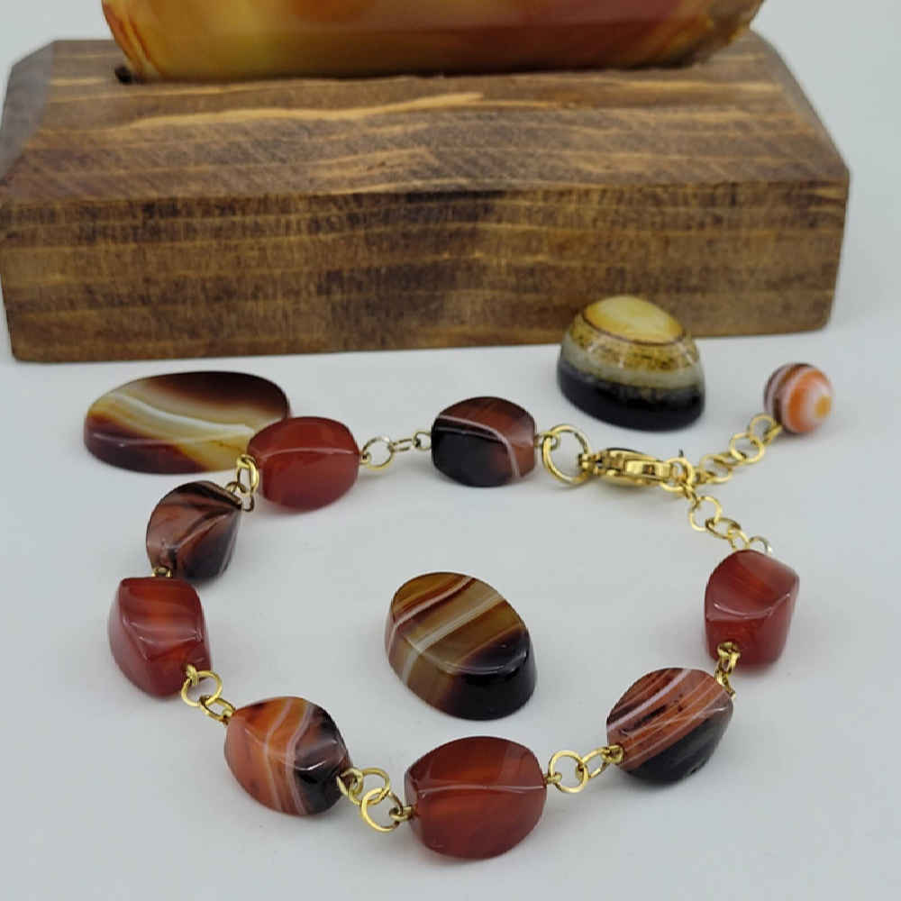 Price and Buy Beaded Bracelet for Women – Soleimani Agate Gemstone - Image 3