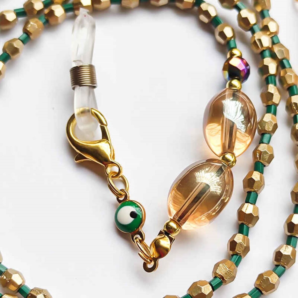 Price and Buy Beaded Glasses Chain – Handcrafted with Evil Eye Crystal Beads - Image 4