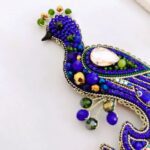 Price and Buy Beaded Peacock Brooch A Touch of Wild Beauty - Image 5