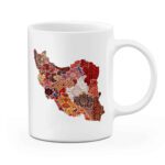 Price and Buy Beautiful Ceramic Mug with Iran Map Design – Perfect for Gift - Image 3