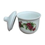 Price and Buy Beautiful Ceramic Sugar Bowl with Persian Pattern Gol Sorkhi 3 Pcs - Image 4