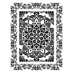 Price and Buy Beautiful Stencil with Mandala Pattern – Ideal for Wall to Fabric