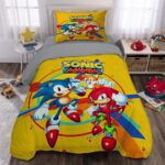 Price and Buy Bed Sheet & Blanket Combo for Kids – Single Size Sonic Design