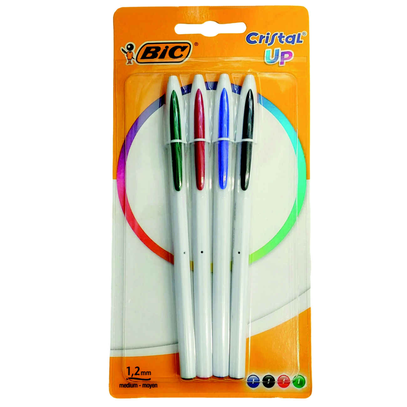 Price and Buy BIC Crystal Up Calligraphy Pens – 1.2mm Smooth Ballpoint Pack of 4_6903d990adb44.jpeg Price and Buy BIC Crystal Up Calligraphy Pens – 1.2mm Smooth Ballpoint Pack of 4 - Image 1