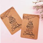 Price and Buy Birthday Card with Cake Pattern and Unique Decoration (x8)