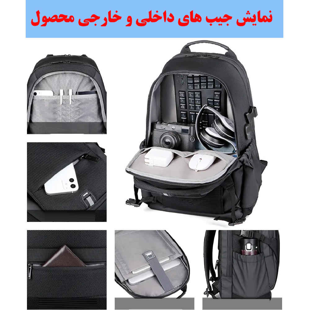 Price and Buy Black 15.6 Inch Laptop Backpack Model Dora - Image 8