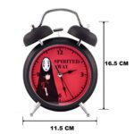 Price and Buy Black & Bold Spirited Away – Twin Bell Alarm Clock for True Anime-Heads - Image 4