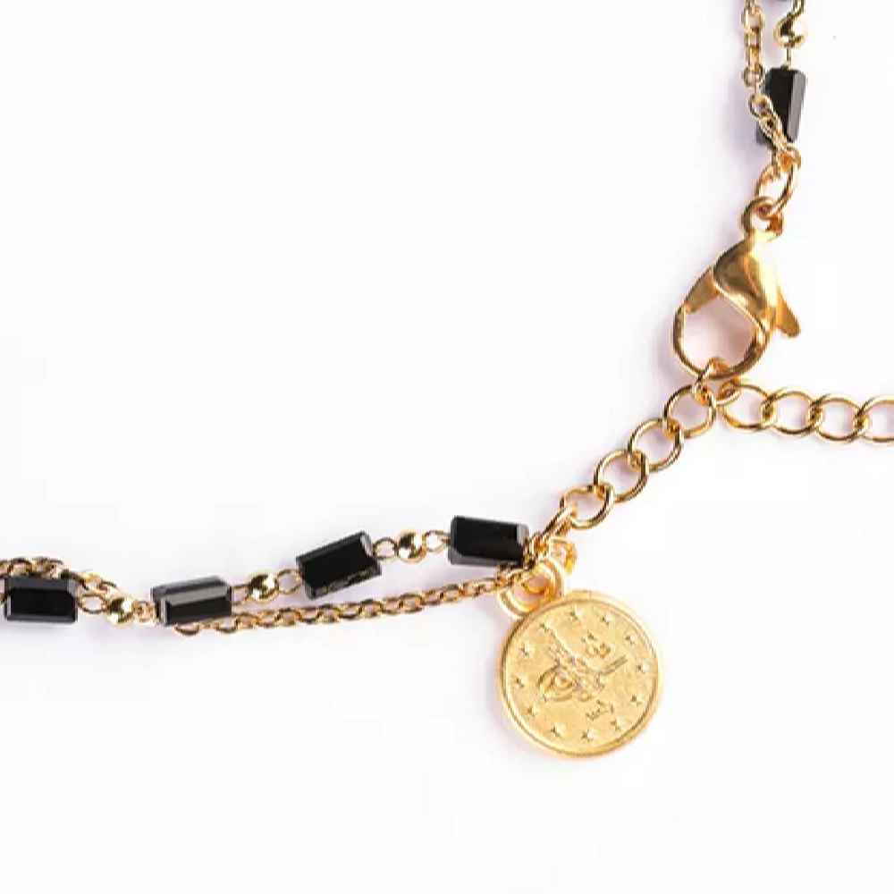 Price and Buy Black Chain Ankle Bracelet Model Dragonfly - Image 3