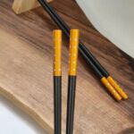 Price and Buy Black Jeweled Melamine Korean Chopsticks Set of 4 - Image 3