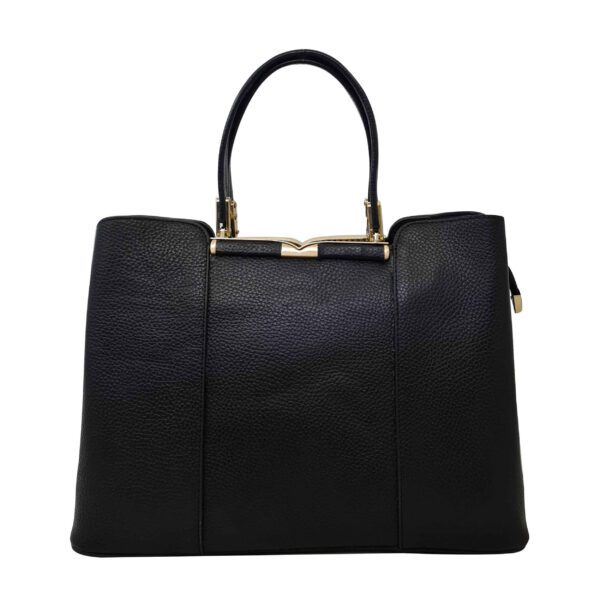 Price and Buy Black Leather Bauletto Handbag with Large Capacity for Women_68fe8f19b9da5.jpeg Price and Buy Black Leather Bauletto Handbag with Large Capacity for Women