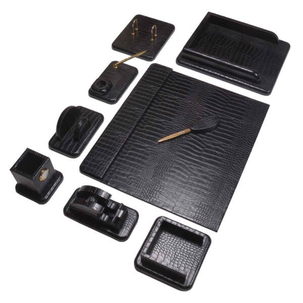 Price and Buy Black Leather Office Desk Set – 10-Piece Collection_68fc5dae262fd.jpeg Price and Buy Black Leather Office Desk Set – 10-Piece Collection