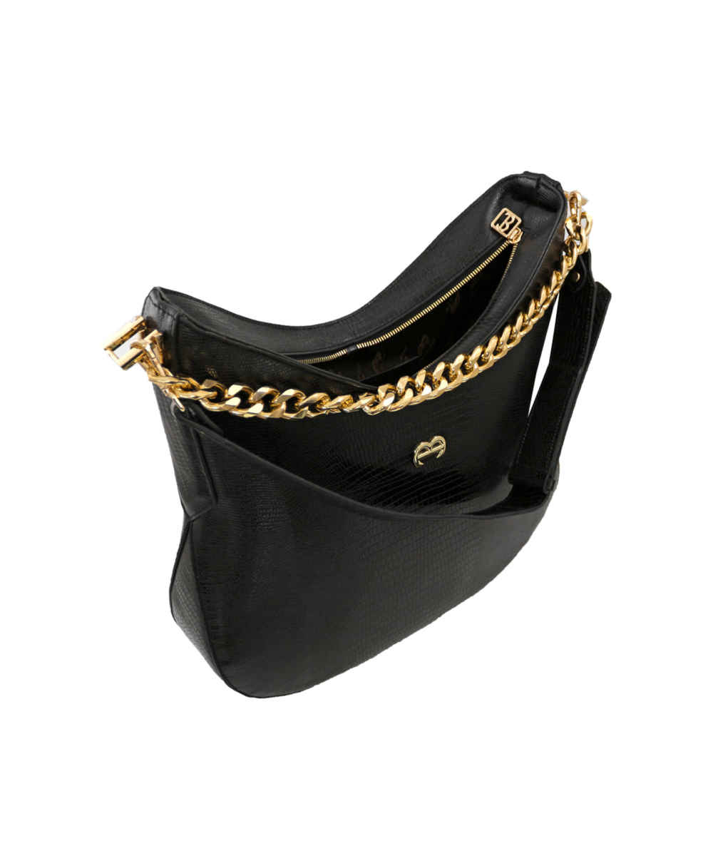 Price and Buy Black Real Leather Slouchy Bag – Hobo Style, Model Mante - Image 3