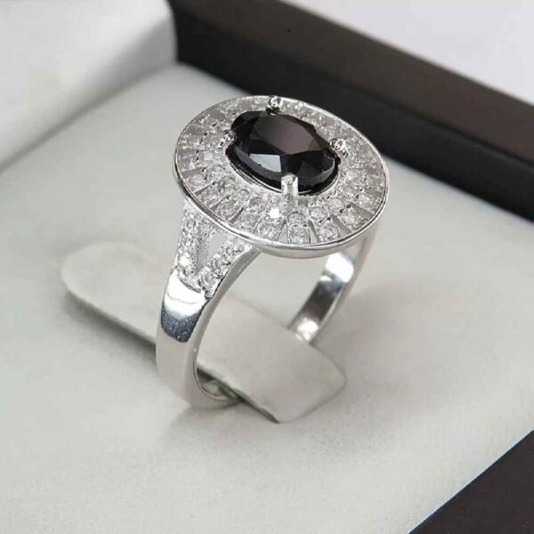 Price and Buy Black Ruby Engagement Silver Ring Bliss for Women Kiana