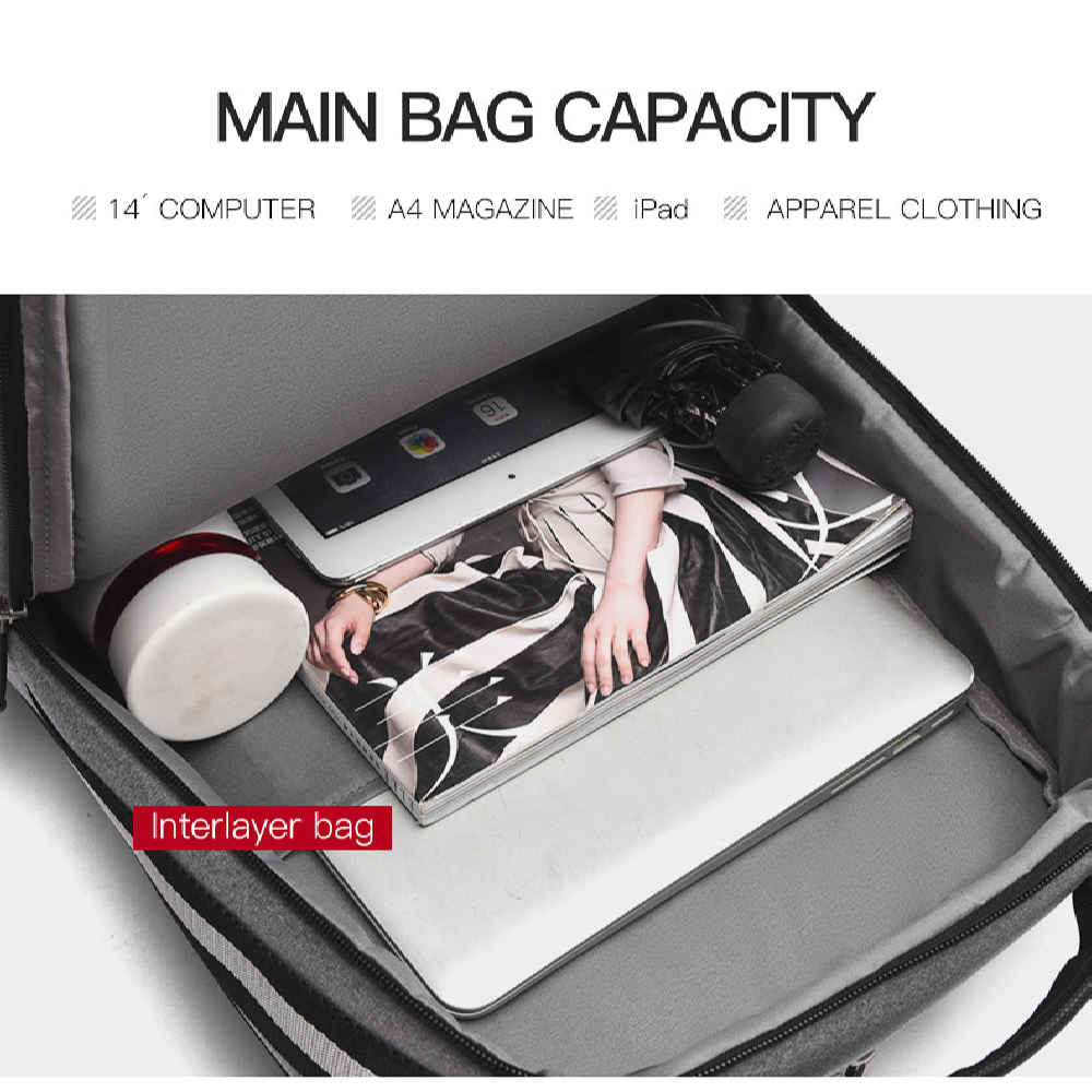 Price and Buy Black Waterproof Laptop Backpack Model Nikan - Image 4