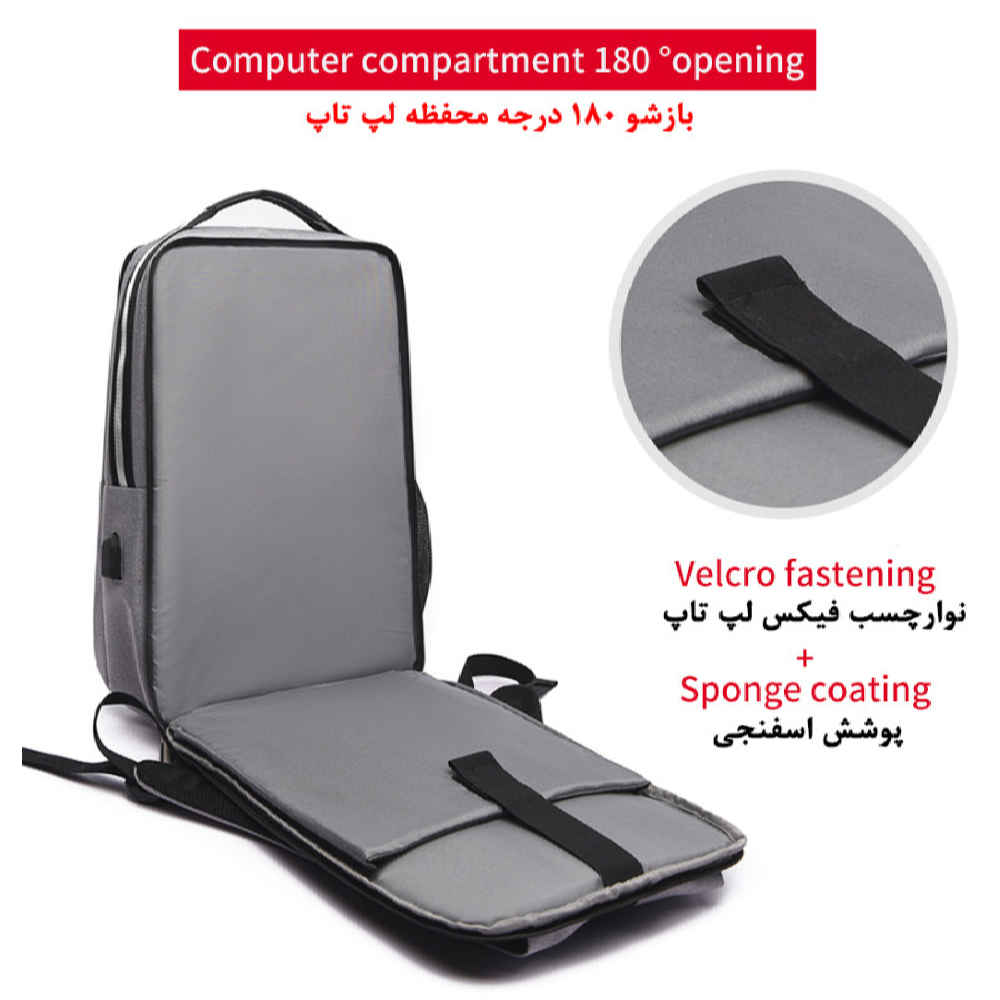 Price and Buy Black Waterproof Laptop Backpack Model Nikan - Image 5